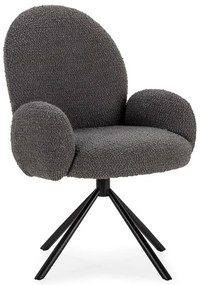 Poltrona grigio scuro Dario - Marckeric