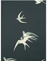 Tapete Swallows von Sanderson - Black
