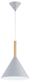 Lampadario a sospensione con filo FUKS 1xE27/15W/230V grigio/beige