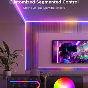 Govee - LED RGBICW Striscia dimmerabile COB 3780 diodi 3m Wi-Fi Matter