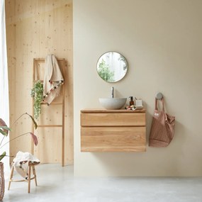 Tikamoon - Mobile sottolavabo in legno di teak 80 Jacob