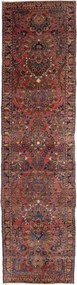 Antik Stilizzato Rosso Ruggine Blu Scuro Corsia 80x300 Cm