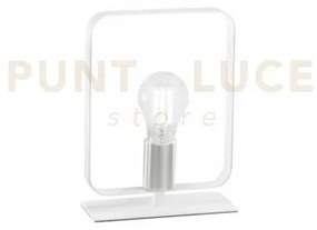 Lume smith bianco e nickel 1 luce attacco e27 19,5x19,5x24,8cm in m...