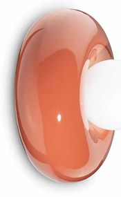 Applique Vintage Decò Bumbum Ceramica Arancio Pokè 1 Luce G9