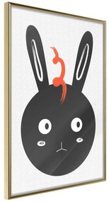 Poster  Surprised Bunny  Cornice Quadri Cornice d'oro, Larghezza x Altezza Home decor 20x30