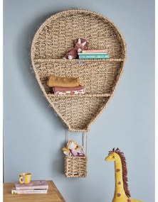Libreria da parete per bambini in seagrass di colore naturale 59x105 cm Ditter - Bloomingville Mini