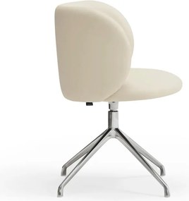 Sedia da pranzo beige in imbottito Mogi – Teulat