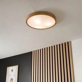 Brilagi-LED Plafoniera dimmerabile CARVALHO SLIM 3xE27/15W/230V Wi-Fi rovere Ø47 cm