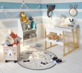 Atmosphera - Specchio da parete per bambini RABBIT 37x24 cm in bambù