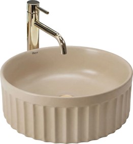 Lavabo da appoggio Rea DUO Caffe Latte Matt