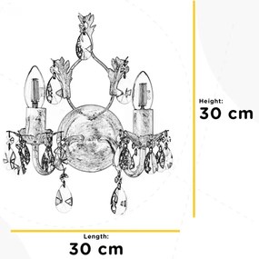 ONLI - Applique TERESA 2xE14/6W/230V bronzo