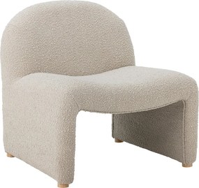 Poltrona color crema in tessuto bouclé Neel - Bloomingville