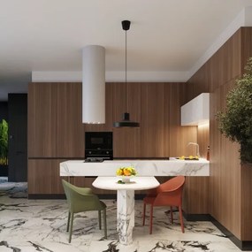 Sollux SL.1703 - Lampadario a sospensione con filo BILO 1xE27/15W/230V diametro 35 cm nero