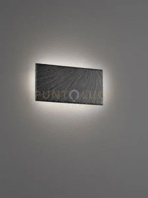Raven applique led  9w  1000lm, 3000k rettangolare in aredesia nera...