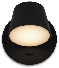 Applique Da Parete Moderno Pixel Metallo Nero Acrilico 1 Luce Led 7W