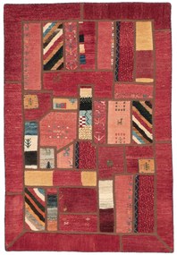 Gabbeh Tappeto 160x110 (Iran) Annodato A Mano