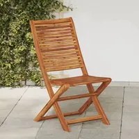 Sedie da Giardino Pieghevoli 4pz in Legno Massello di Acacia 367697