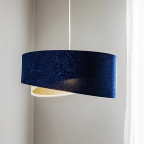 Maco Design Lampada a sospensione Vivien tricolore blu/beige/oro