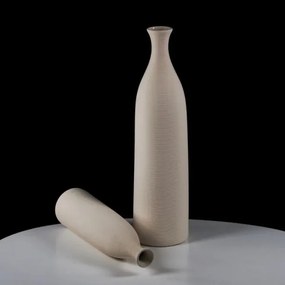 Vaso in ceramica bianca da 33 cm