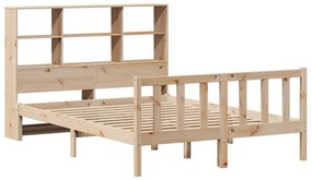Letto libreria senza materasso 120x200cm legno massello di pino