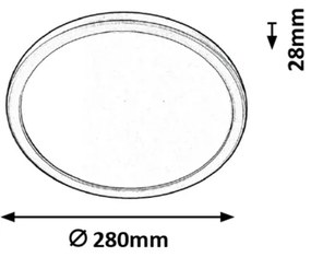 Rabalux 3358 - Plafoniera LED da bagno LAMBERT LED/15W/230V IP44