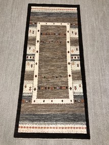 Loribaft Tappeto persiano 70x170 Grigio (Iran) Annodato A Mano