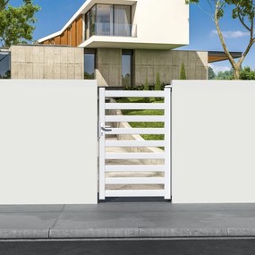 Cancelletto GARDENGATE in alluminio bianco H 150.6 x L 100 cm