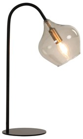 Lampada da tavolo nera (altezza 50,5 cm) Rakel - Light &amp; Living