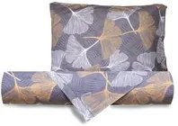 Completo letto matrimoniale foglie ginkgo oro SmartDecoHome