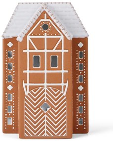 Portacandela in ceramica per lumino Gingerbread Lighthouse – Kähler Design