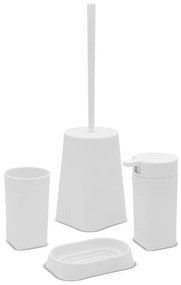 Set completo accessori bagno bianco in abs Tender