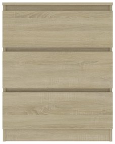 Credenza Rovere Sonoma 60x35x76 cm in Legno Multistrato