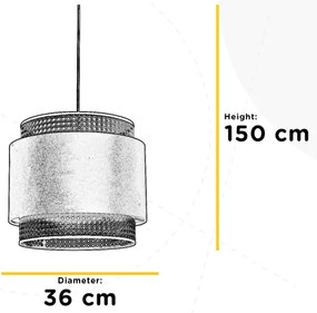 ONLI - Lampadario a sospensione con filo VIENNA 1xE27/22W/230V