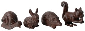 Statuette da giardino in metallo in set da 4 Animals - Esschert Design