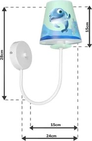 Applique per bambini DOLPHIN 1xE14/40W/230V