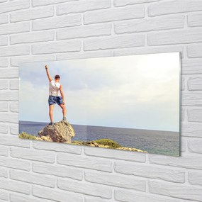 Quadro acrilico Sea Man Heaven 100x50 cm