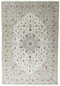 Kashan Tappeto 350x240 Beige (Iran) Annodato A Mano