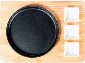 Set da portata con piatto rotondo in ghisa Basic 5 pz