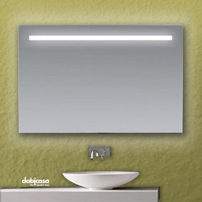 Specchio Rettangolare "Line" 70x105 Cm C/Fascia Led Superiore