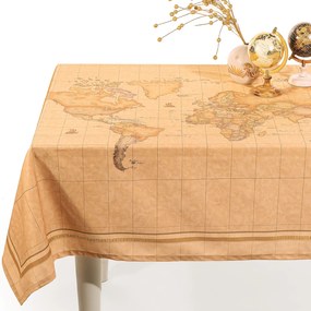 Tovaglia CM. 150X180 da tavola Geo Classic World   in Cotone