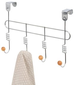 Appendiabiti in metallo argentato 33 cm Spirale - Compactor