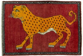 Gabbeh Tappeto persiano 120x90 Rosso (Iran) Annodato A Mano