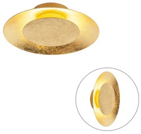 Plafoniera Art Déco oro / ottone con LED - SUN