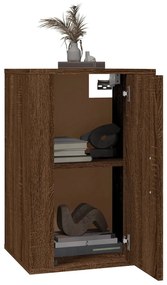 Mobile porta tv a parete rovere marrone 40x34,5x60 cm