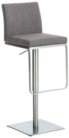 Sgabello Bar Panama Stoff: Versatilità E Comfort Per Ogni Ambiente / Grau / Edelstahl
