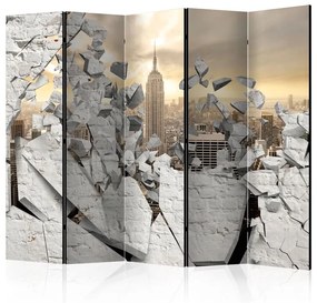 Paravento  City behind the Wall II [Room Dividers]  Colore Bianco, Dimensioni e Misure 225x172