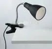 Lampada logiko nera con pinza 1 luce attacco e14 11,5x7,3x36,5cm or...