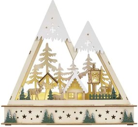 LED Decorazione natalizia LED/0,6W/2xAA paesaggio natalizio