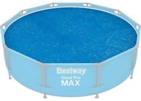 Bestway - 58241 telo copripiscina termico rotondo per piscina 305 cm copertura solare