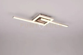 Viale plafoniera led 17w 1860lm, 3000k acciaio orientabile l. 55cm ...